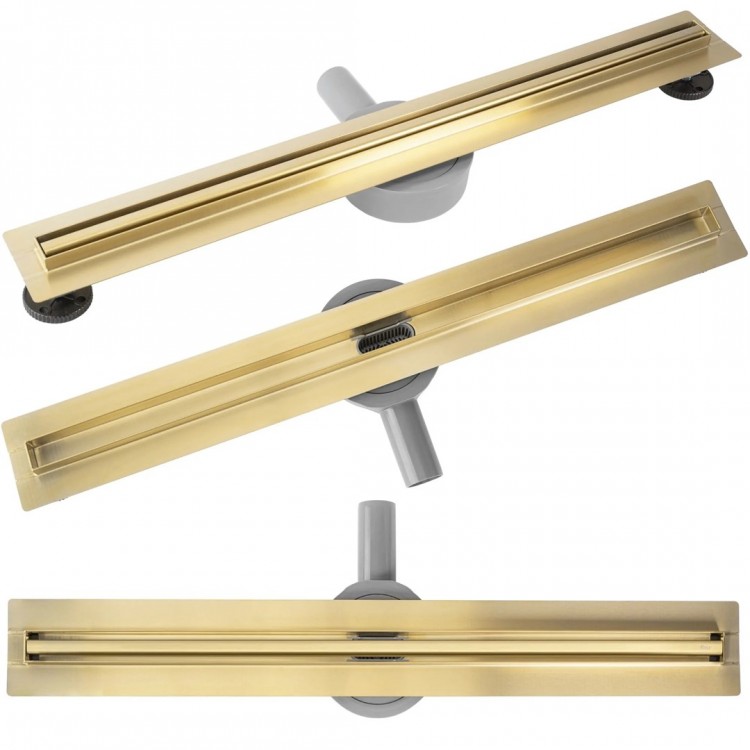 Трап душевой Rea Neox Slim Pro Matt Gold